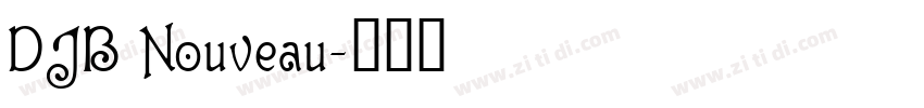DJB Nouveau字体转换